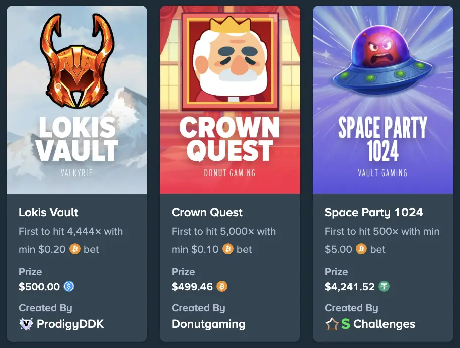 Current tournamets