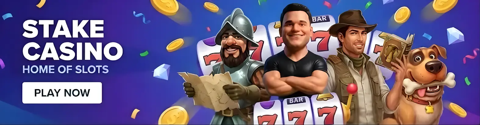 Stakes slots promo banner